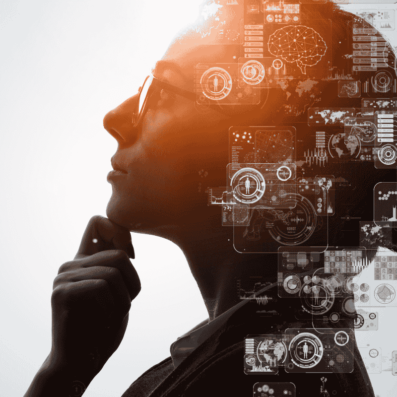 Digitale Darstellung zum Einsatz von Künstlicher Intelligenz